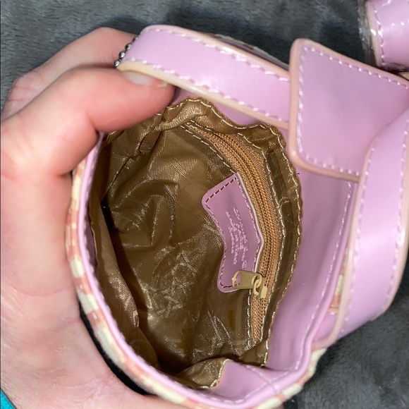 Christian Dior Pink and Cream Mini Crossbody Bag - Picture 3 of 8